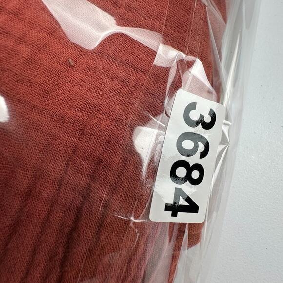 Madewell Top Womens XXL Rust Wrap Short Sleeve Gauze Boho Beach Preppy Resort - Picture 11 of 11